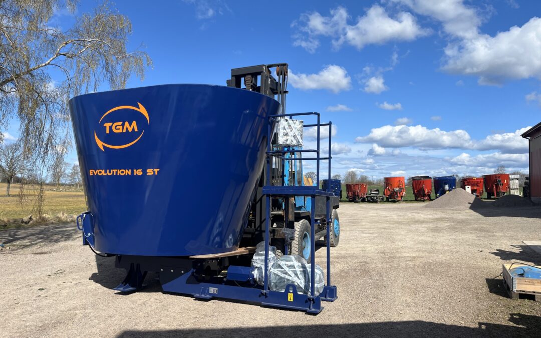 Leverans av stationär mixervagn TGM EVO 16 ST till biogasanläggning i Nynäshamn